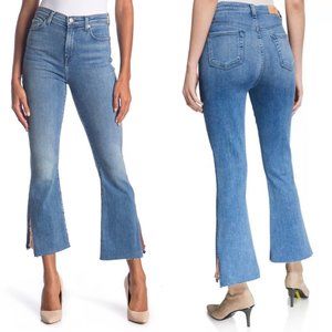 7 For All Mankind LUXE Vintage High Waist Slim Kick Flare Sequin Jean